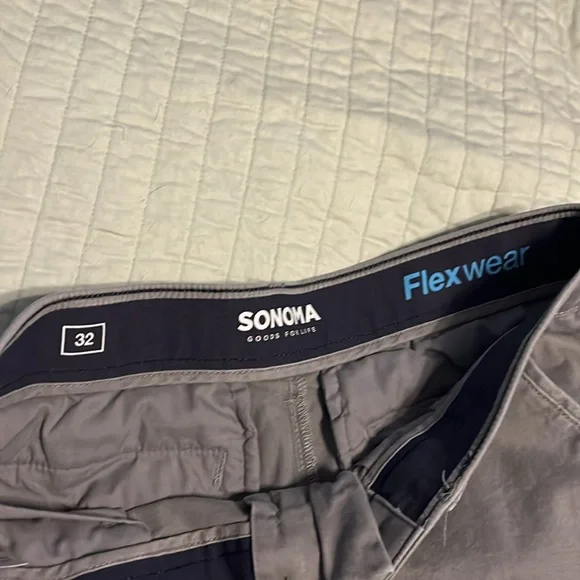 Gray stretch chino shorts 32 - Picture 3 of 11